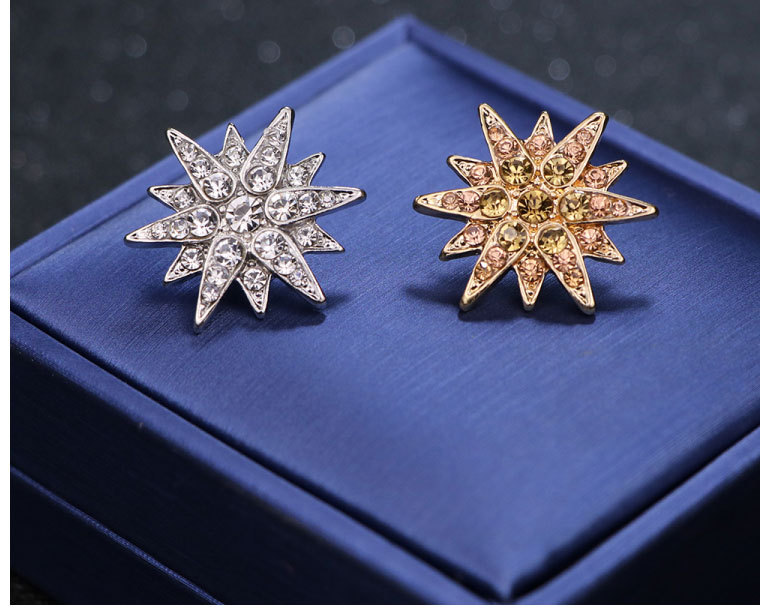 コサージュ 輝く星形水晶装飾コサージュ