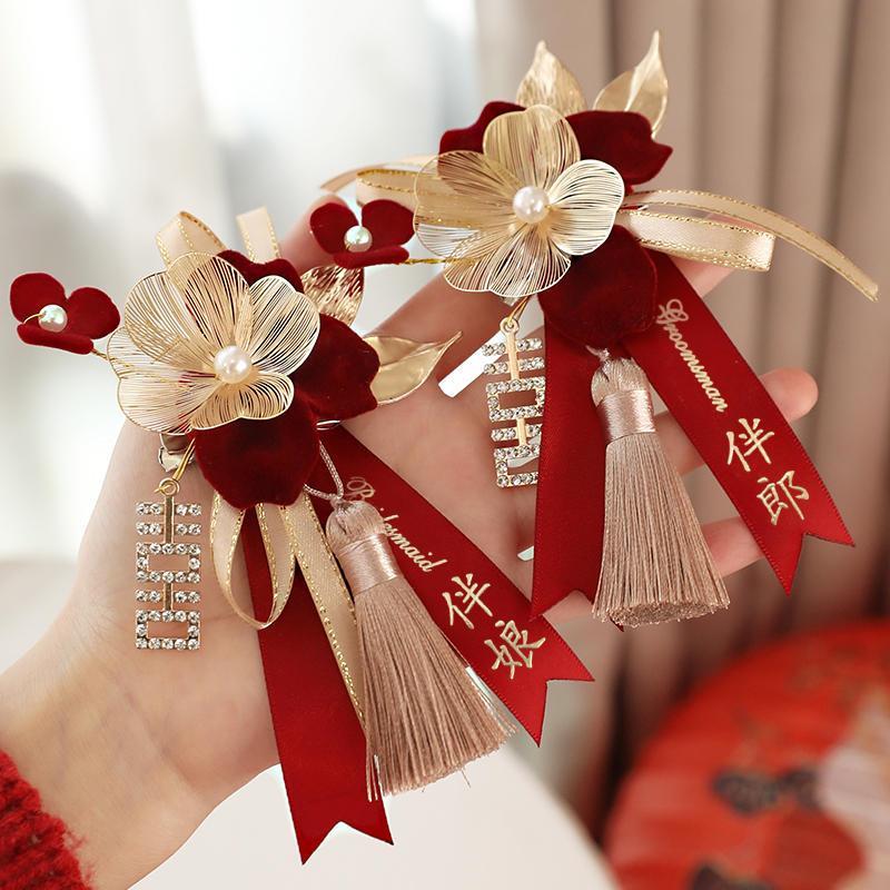 コサージュ 花嫁を彩る祝福のリボンコサージュ