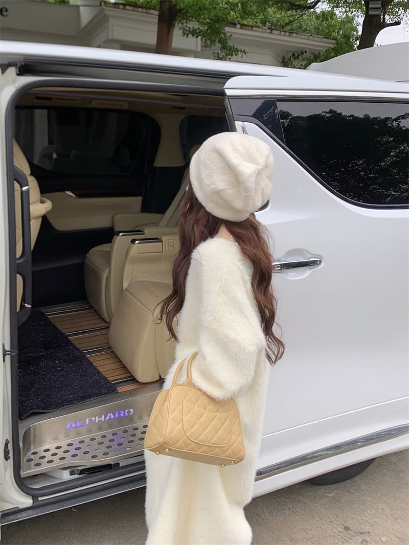 ニットワンピース 今季注目の上品デザイン毛玉ニットロングワンピース