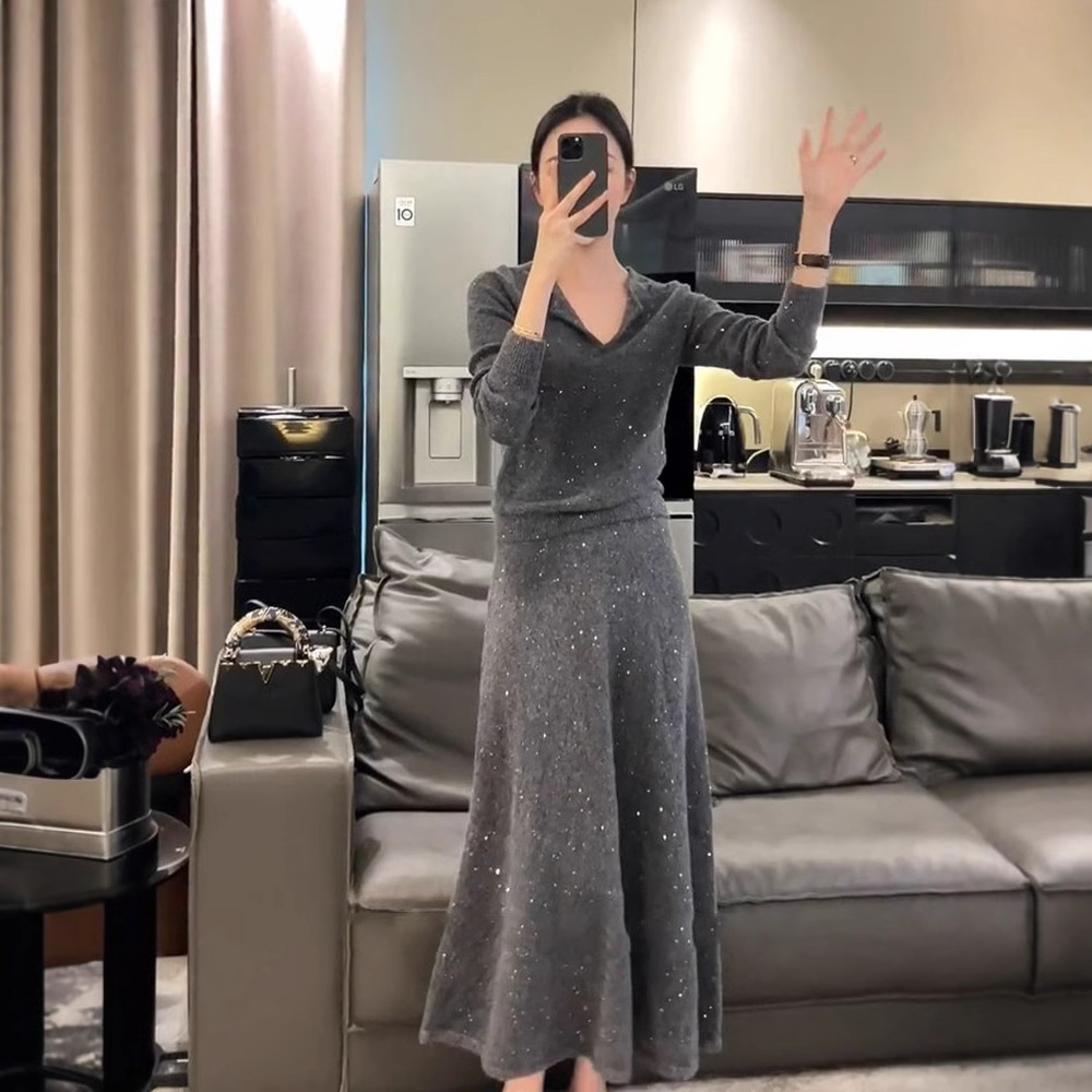 きらめき優美ニットワンピース