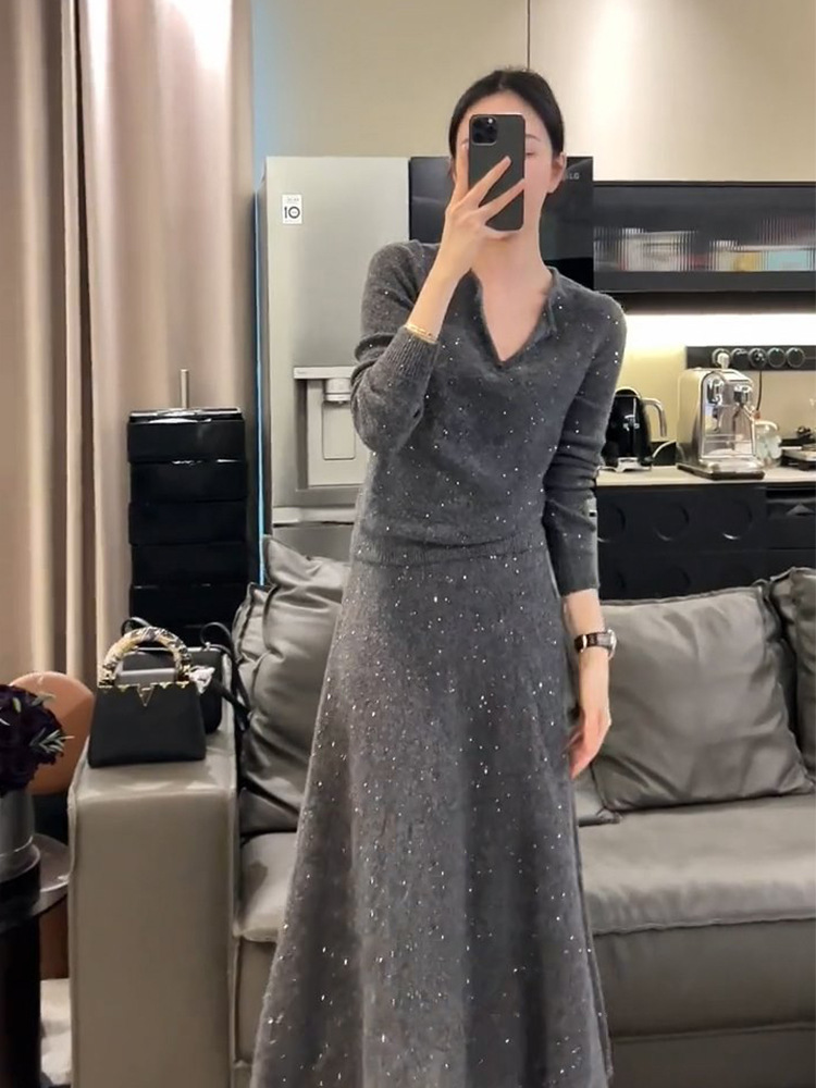きらめき優美ニットワンピース