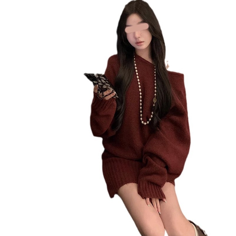 ニットワンピース ゆるシルエットニットセットアップ
