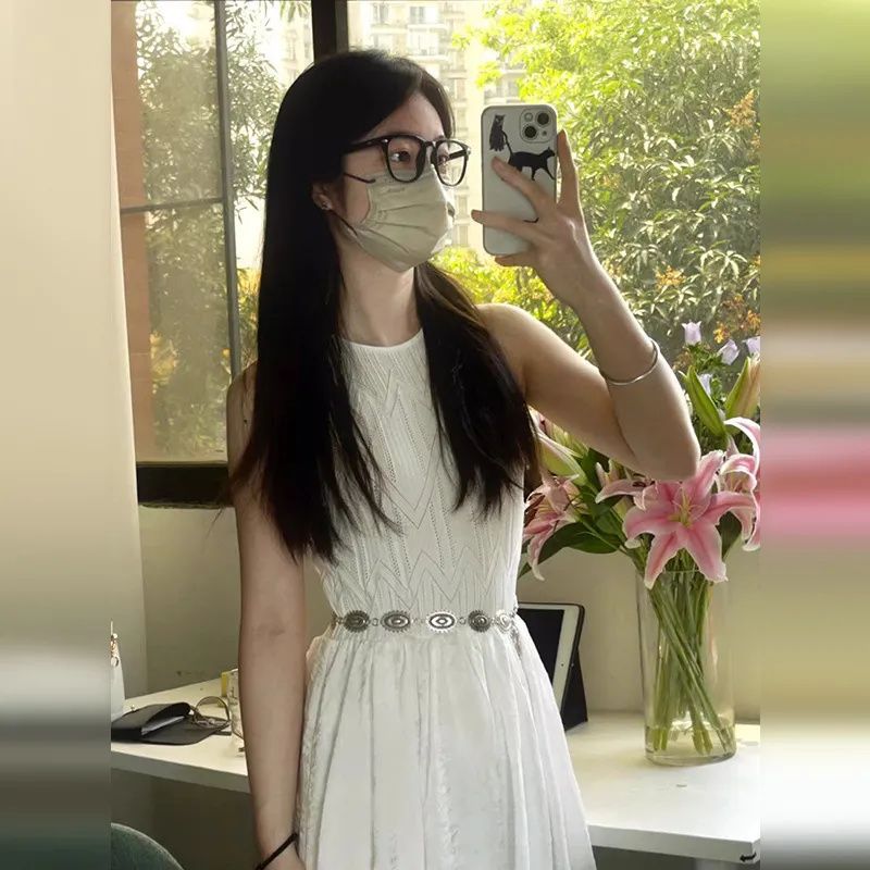 優美シルエットニットワンピース