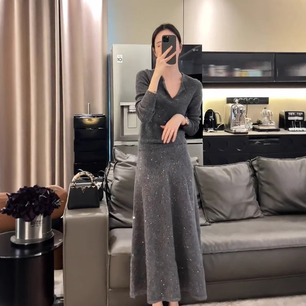 きらめき優美ニットワンピース