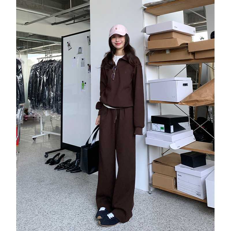 スウェット セットアップ ふんわりリラックスルームウェア上下セット