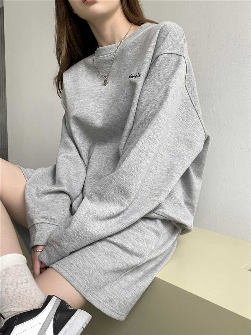 スウェット セットアップ やわらか素材ゆるシルエットセットアップ