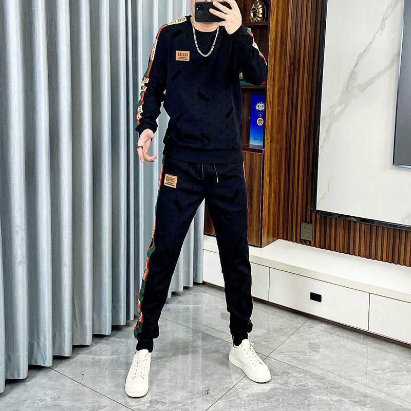 スウェット セットアップ メタルプレート付きライン入りスウェットセットアップ