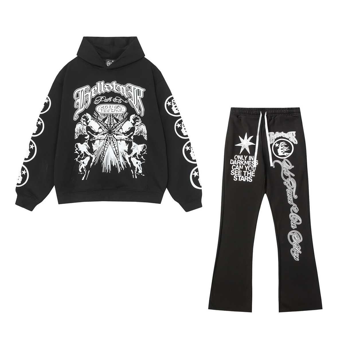 スウェット セットアップ 星と鳳凰が舞う神秘的なスウェット