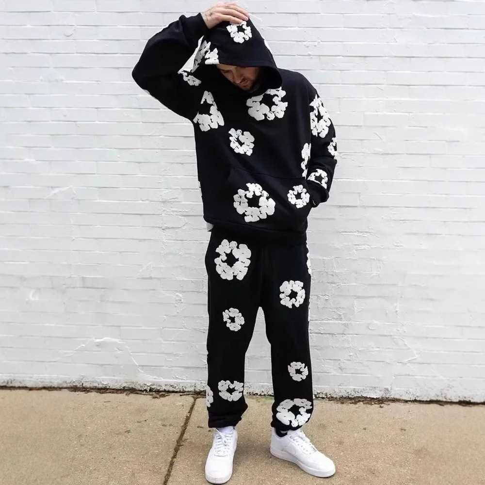 スウェット セットアップ フラワーリング柄 スウェットセット