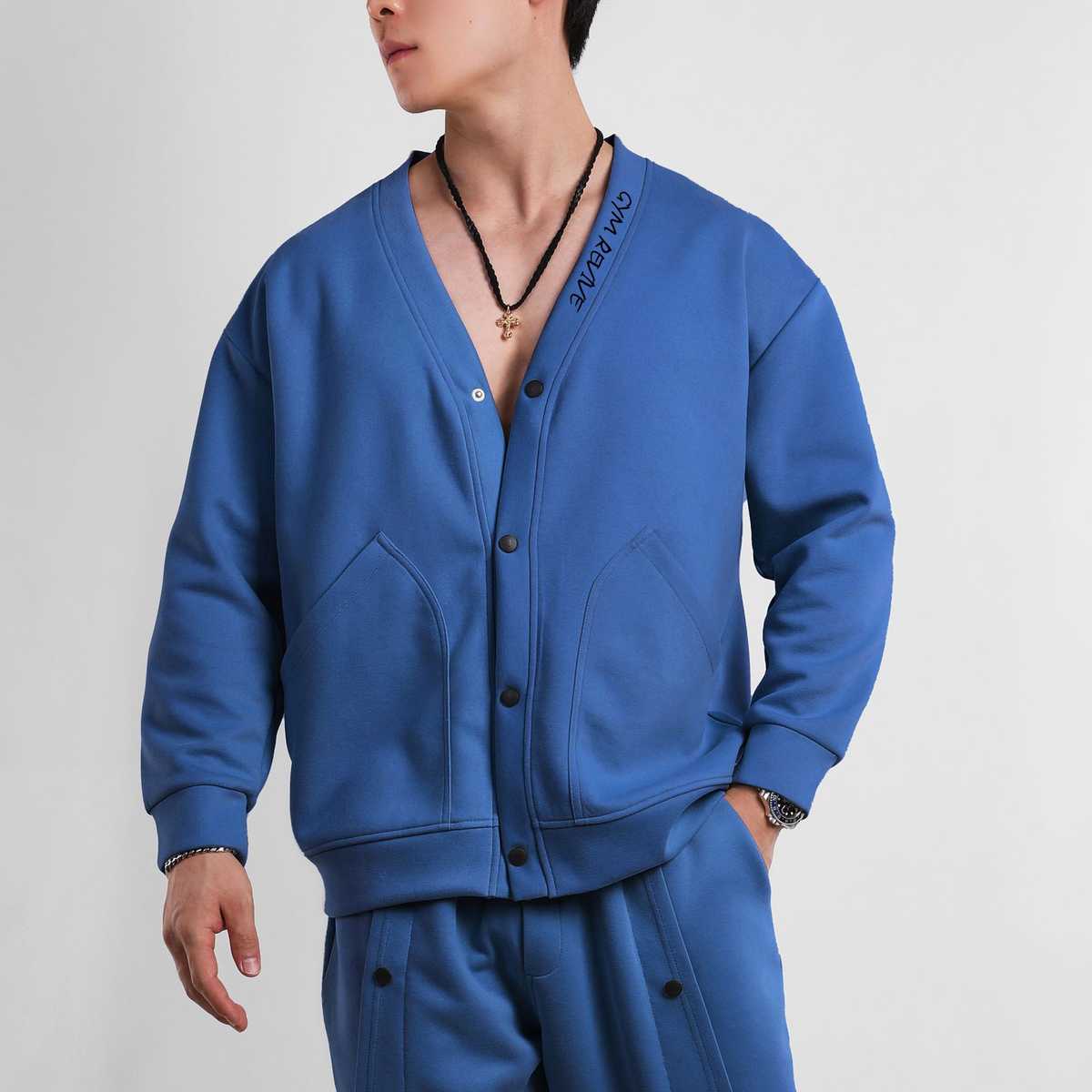 スウェット セットアップ ストリート風スナップボタン付きセットアップ