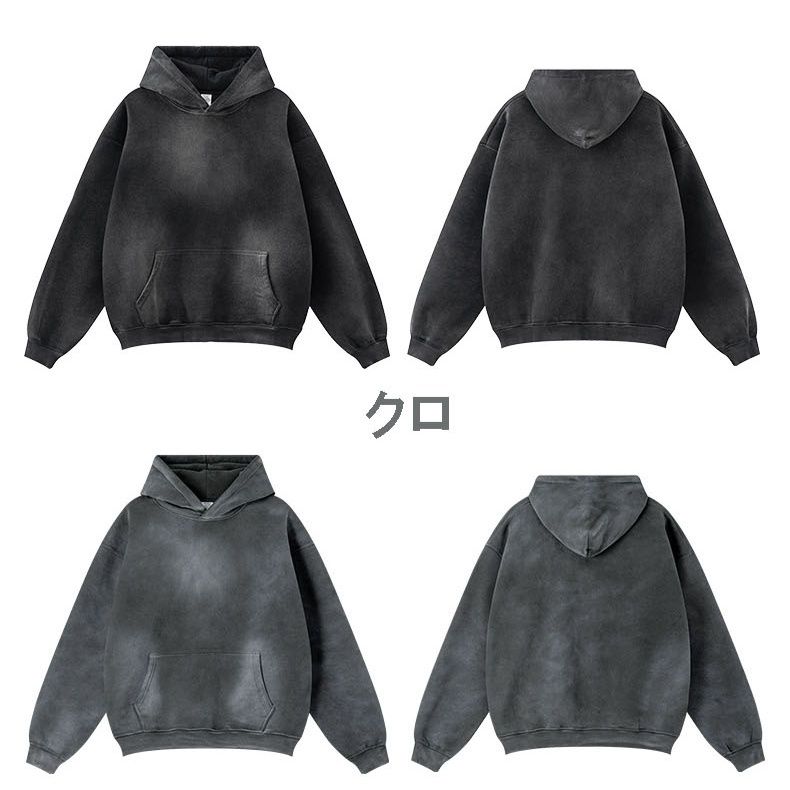 スウェット セットアップ 男女兼用ビンテージ風裏起毛スウェットセットアップ全６色