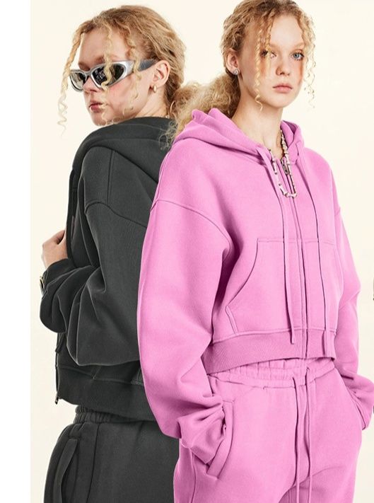 スウェット セットアップ 男女兼用ジップアップパーカー スウェットセットアップ全9色