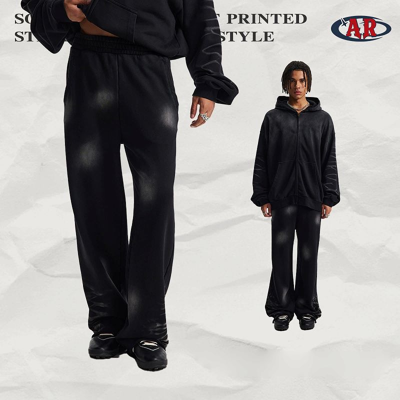 スウェット セットアップ 男女兼用 裏パイル ジップ パーカー ジョガー セットアップ 秋冬