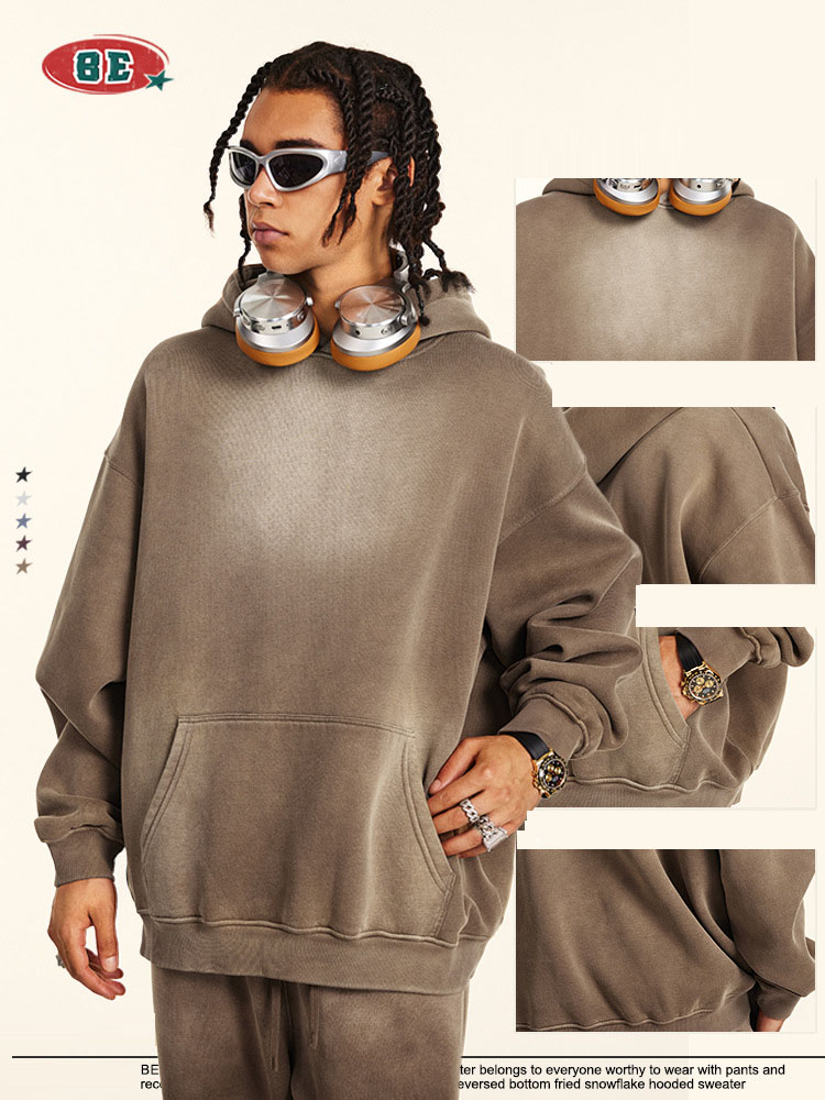 スウェット セットアップ 男女兼用ビンテージ風裏起毛スウェットセットアップ全６色