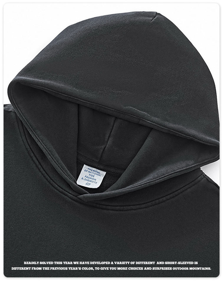 メンズ厚手水洗いヴィンテージスウェットグレー セットアップ上下組