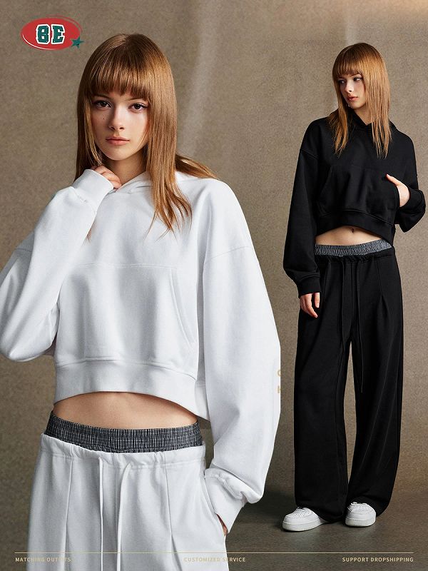 裏パイル スウェット セットアップ 男女兼用 無地 パーカー 上下セット