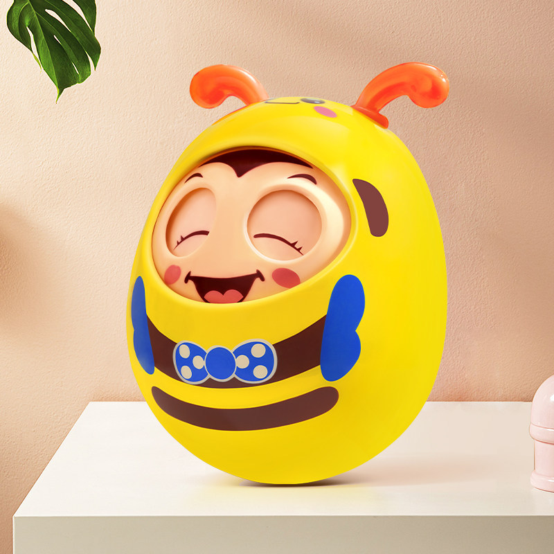 知育玩具 笑顔の虫さん起き上がりこぼし
