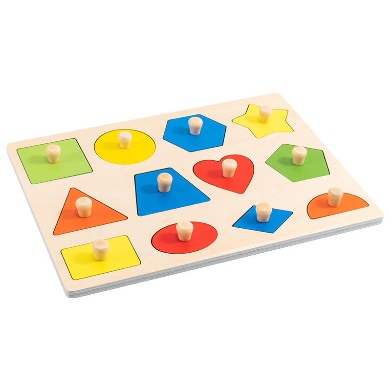 知育玩具 木製形合わせパズルボード