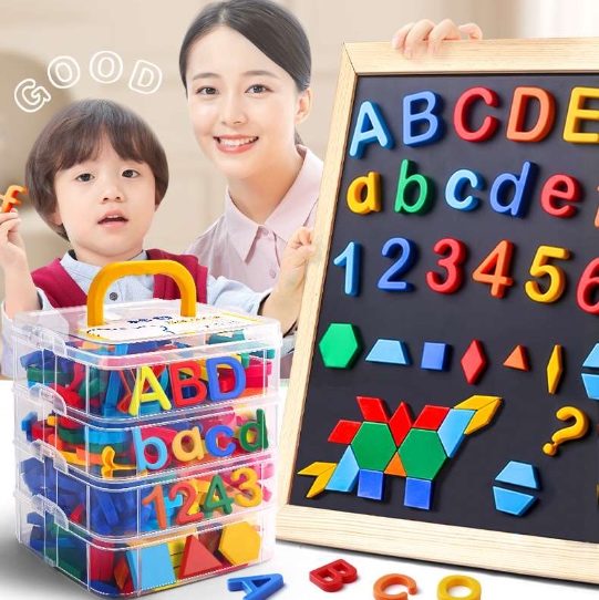 知育玩具  磁石アルファベット数字セット