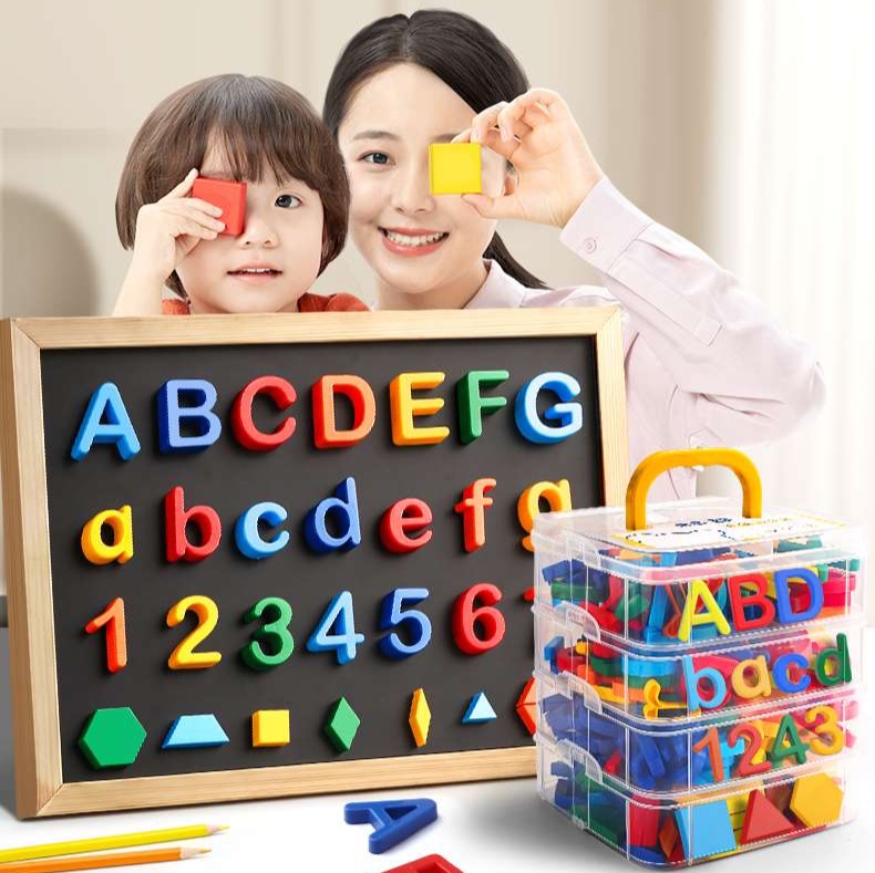 知育玩具  磁石アルファベット数字セット