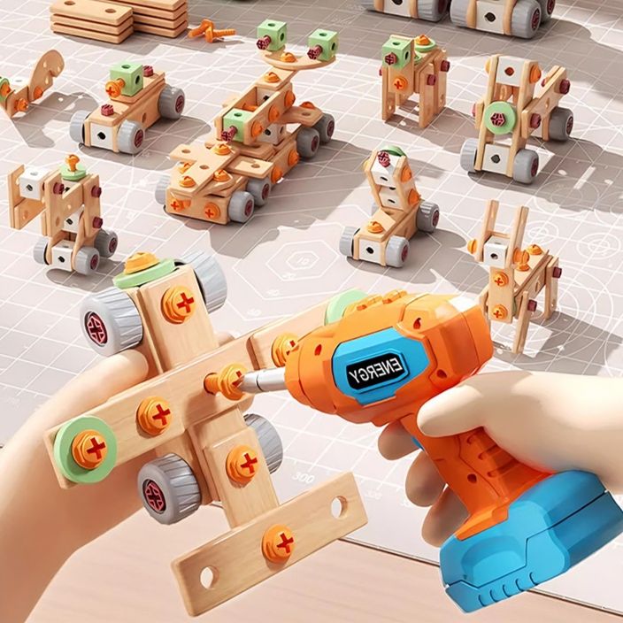 知育玩具 組み立て工作ブロック知恵のネジキット