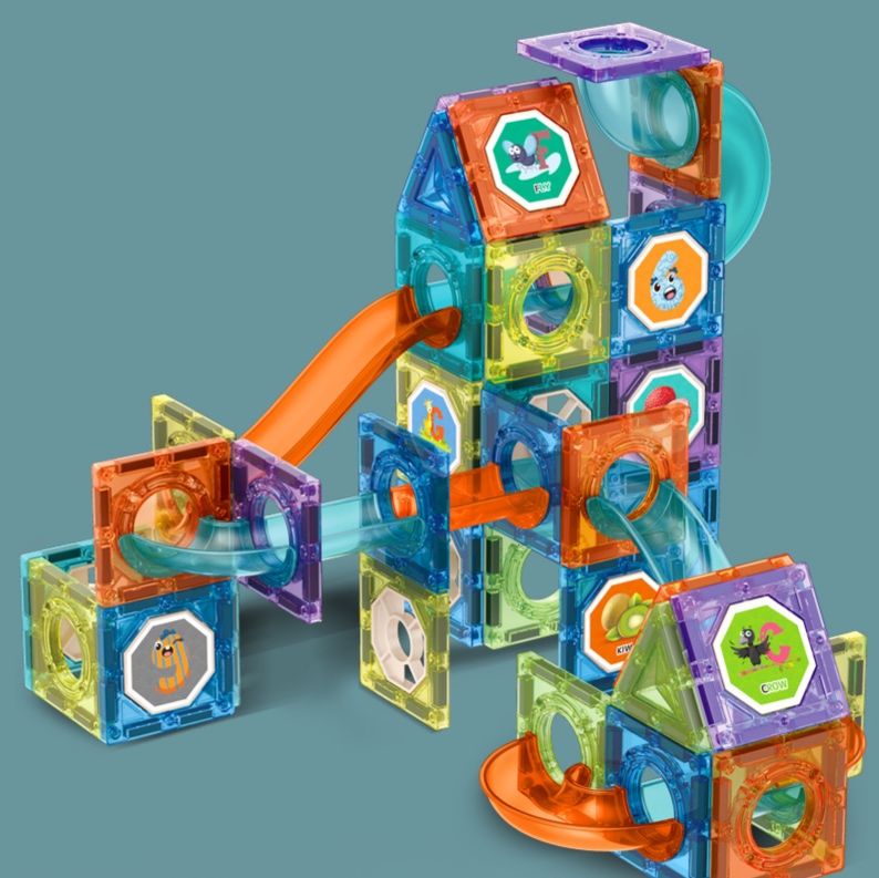 知育玩具 透明コロコロ迷路ビルダー