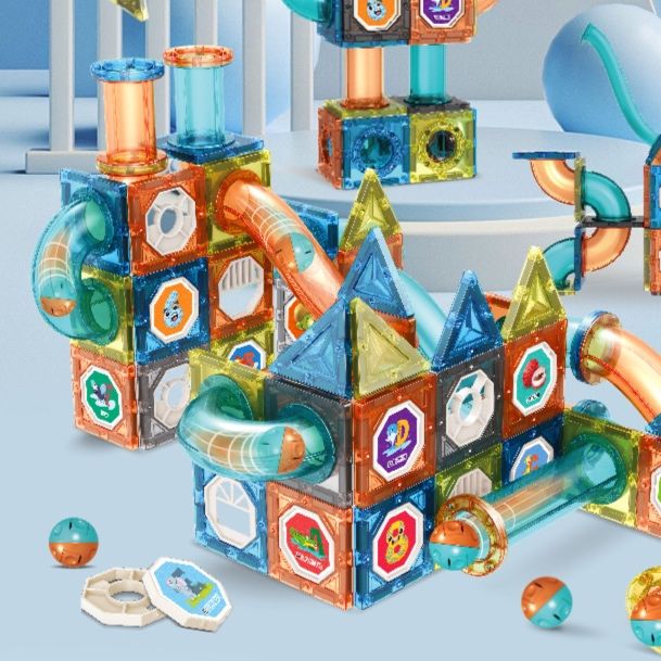 知育玩具 透明コロコロ迷路ビルダー