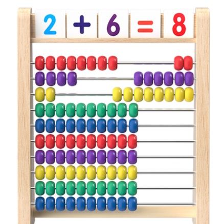 知育玩具 木製算盤 数字学習フレーム