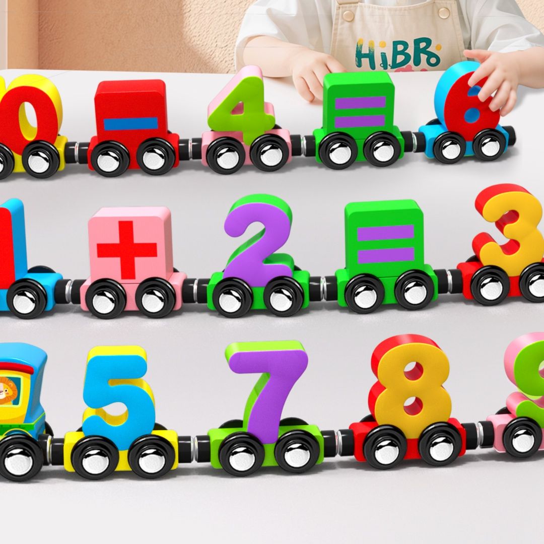 知育玩具 数字列車マグネット教室