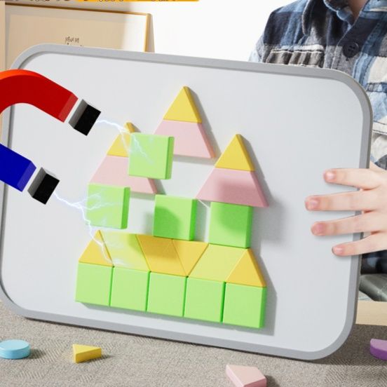 知育玩具 磁石図形パズルボード
