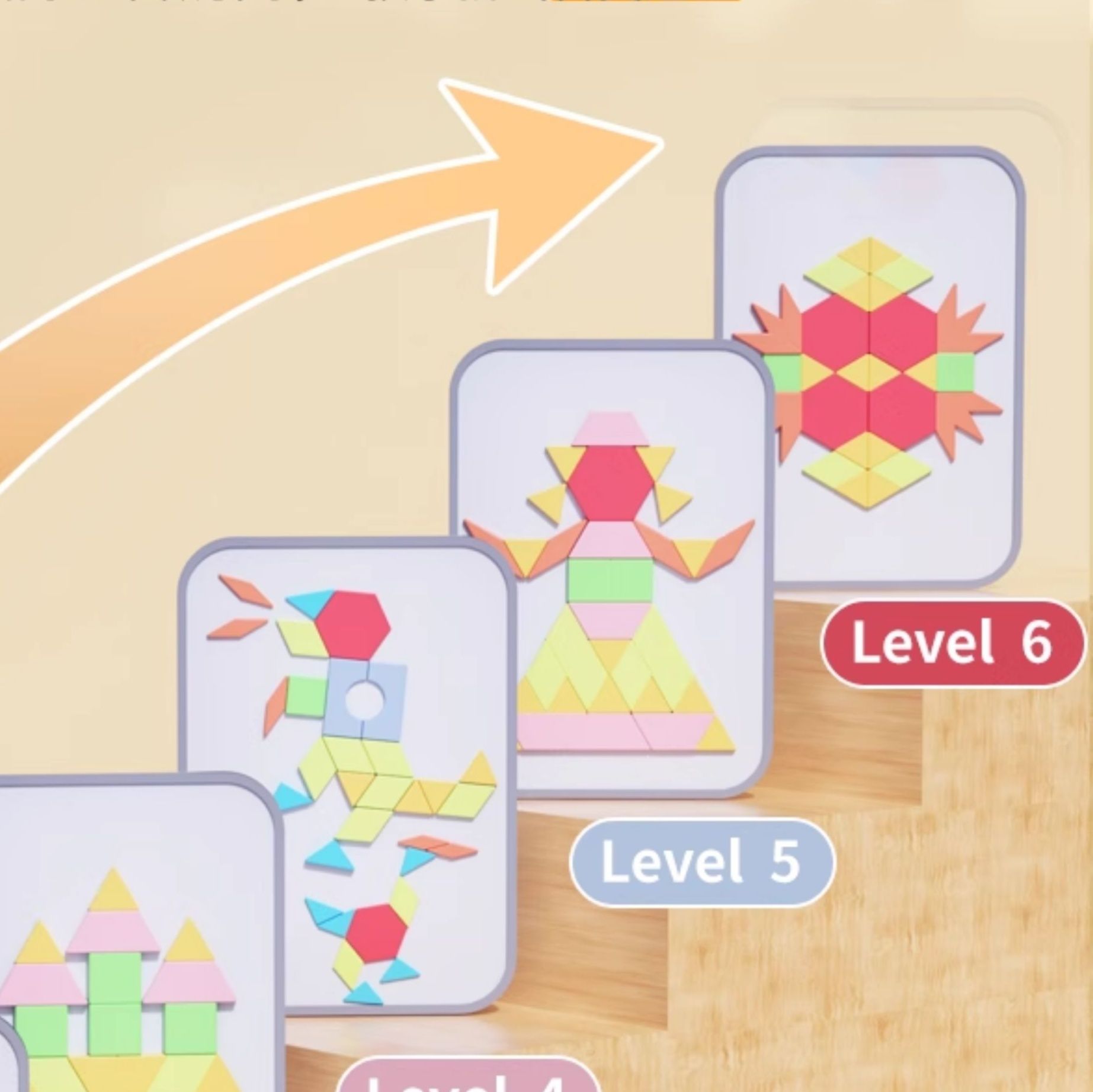 知育玩具 磁石図形パズルボード