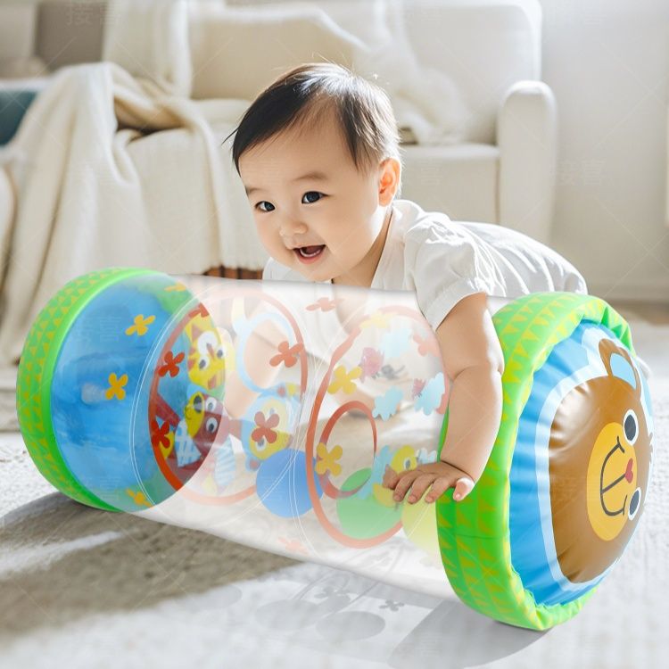 知育玩具 赤ちゃん用転がしロール筒