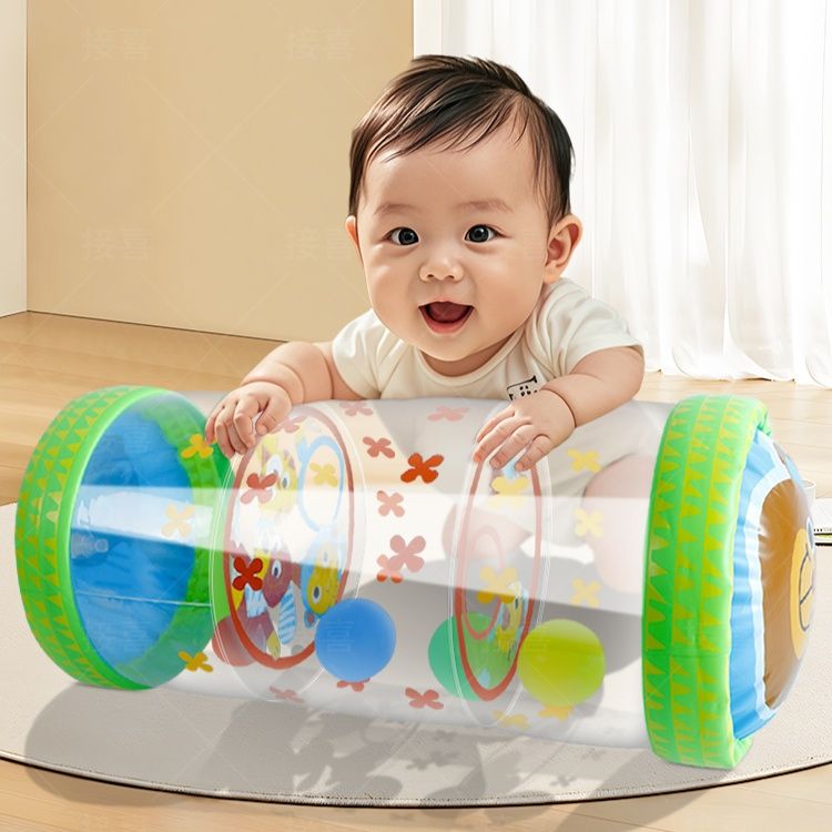 知育玩具 赤ちゃん用転がしロール筒