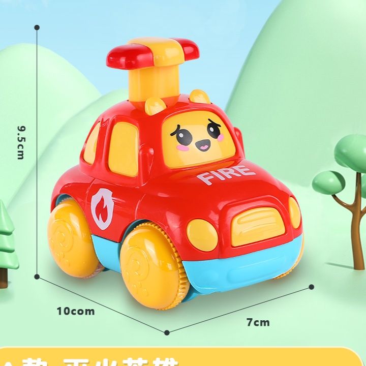 知育玩具 ぴゅんぴゅん走る！押して進む働く車