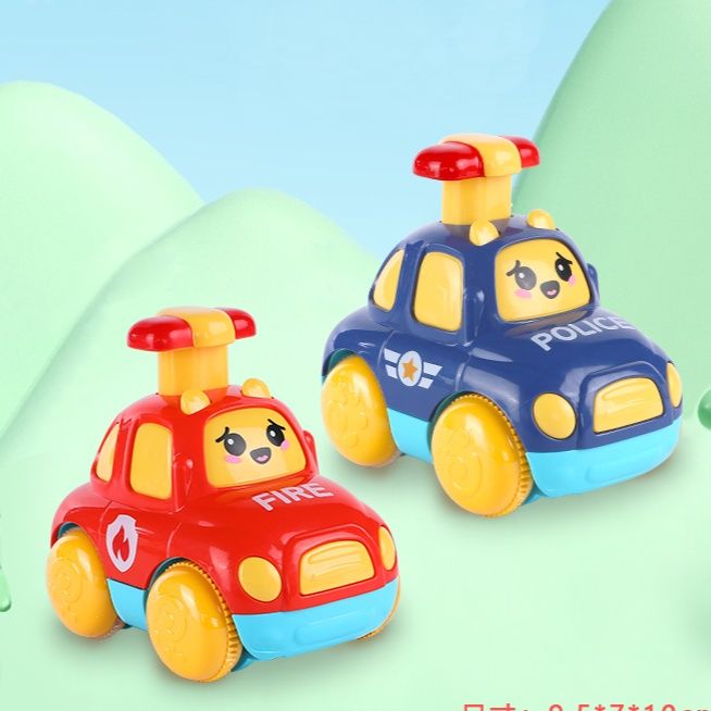 知育玩具 ぴゅんぴゅん走る！押して進む働く車