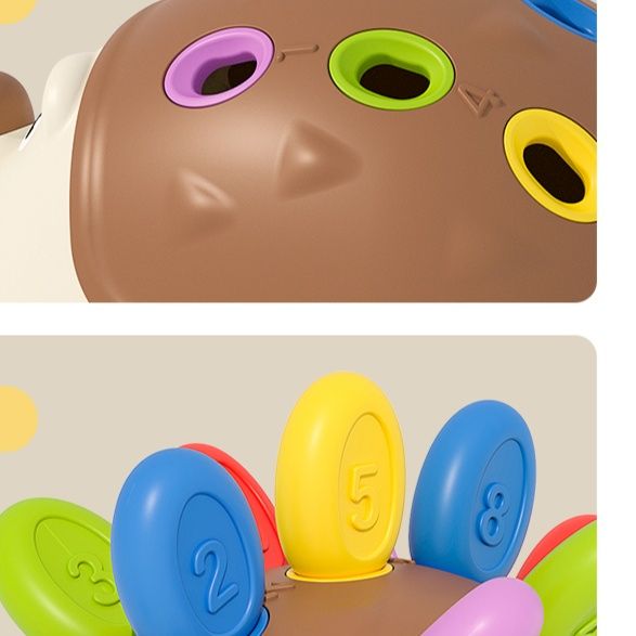 知育玩具 はりねずみ数字合わせパズル