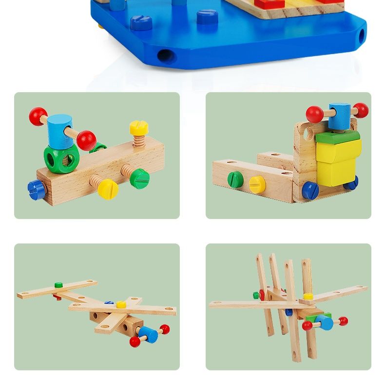 知育玩具 組み立て椅子ネジ工作セット