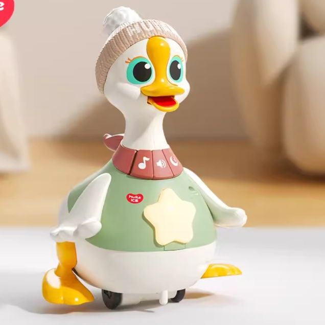 知育玩具 おしゃべりアヒル親子のお散歩セット