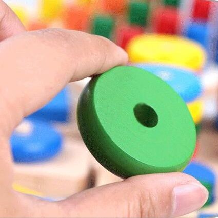 知育玩具 幼児向け図形認識セット木製パズル