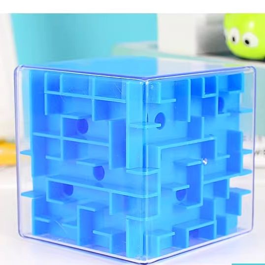 知育玩具 立体迷路ビー玉パズルキューブ