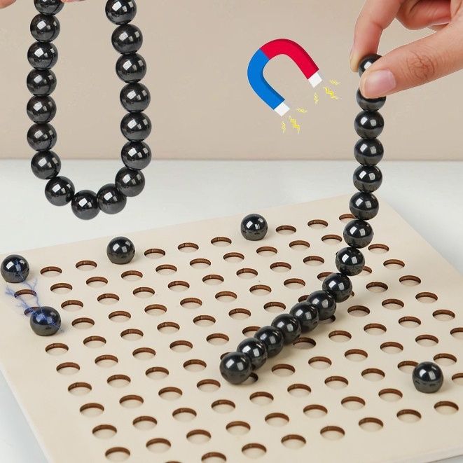 知育玩具 木製ボールパズル戦略盤