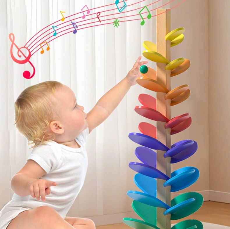 知育玩具 森の音楽隊 ビー玉ツリー
