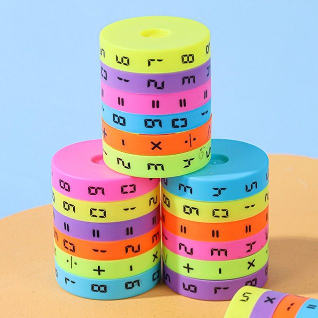 知育玩具 くるくる回して学ぶ計算シリンダー
