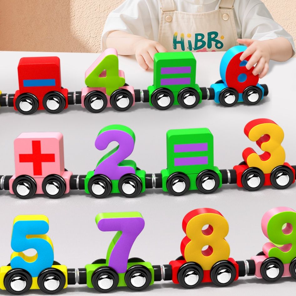 知育玩具 つなげて学ぶ数字列車セット