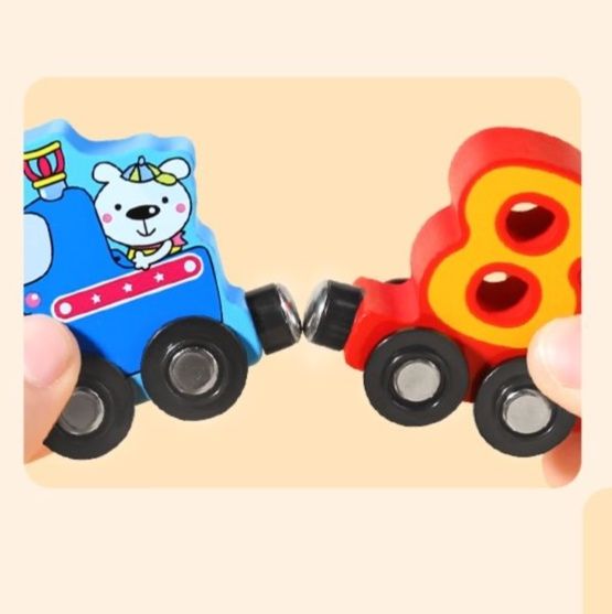 知育玩具 つなげて学ぶ数字列車セット