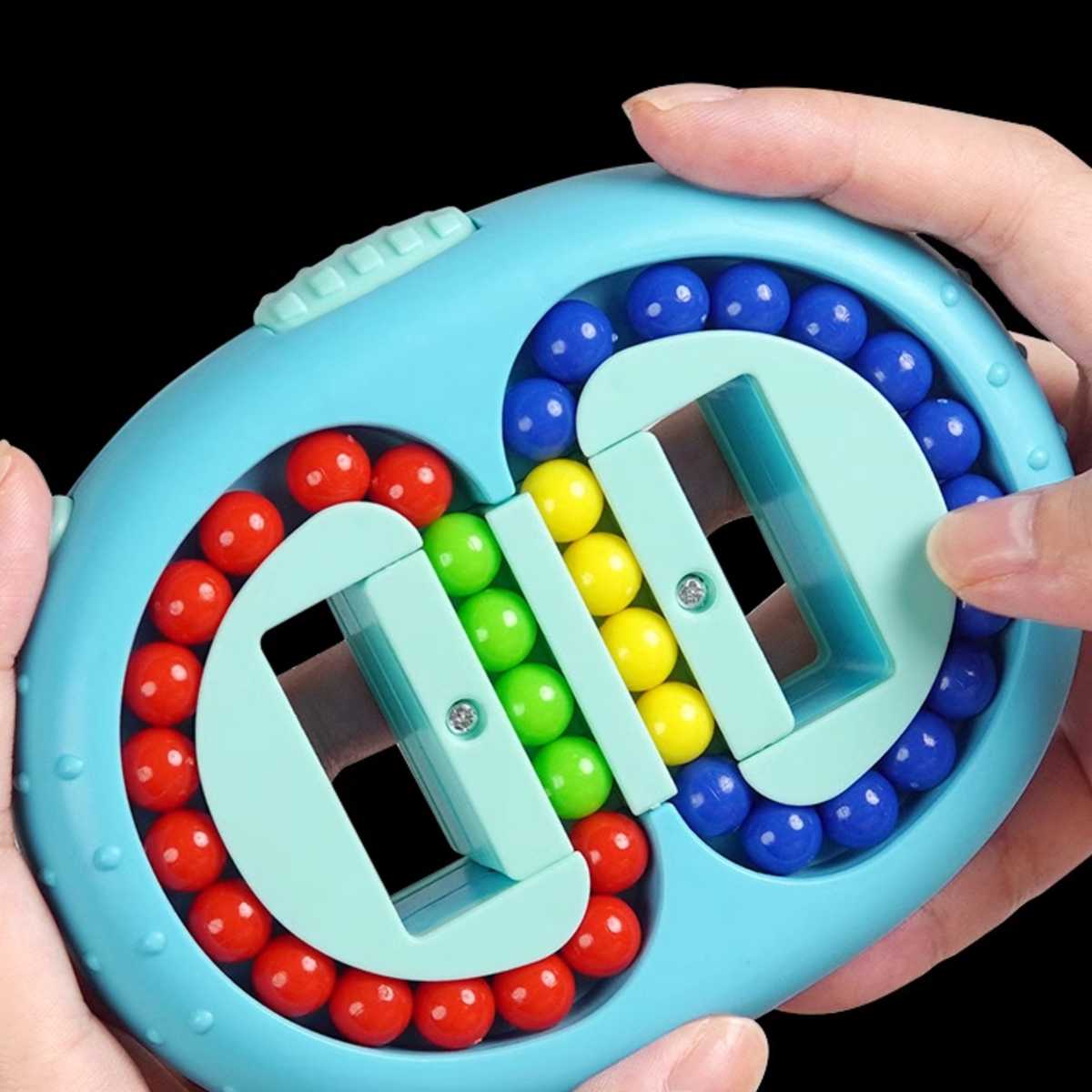 知育玩具 ぐるぐるカラフル玉回し脳トレパズル
