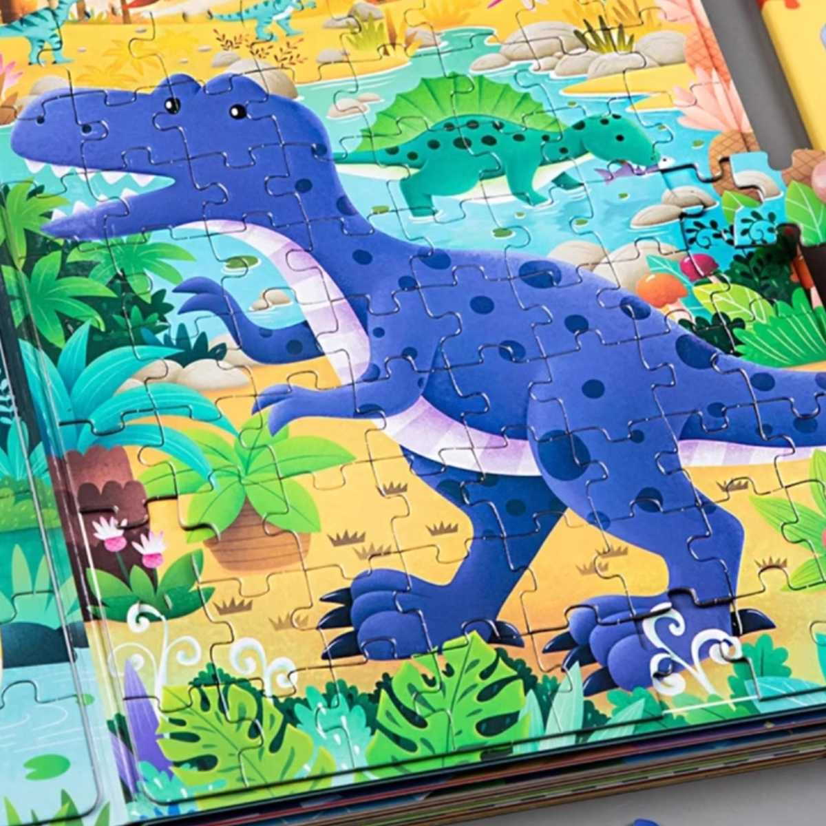 知育玩具 恐竜と海の生き物パズル絵本