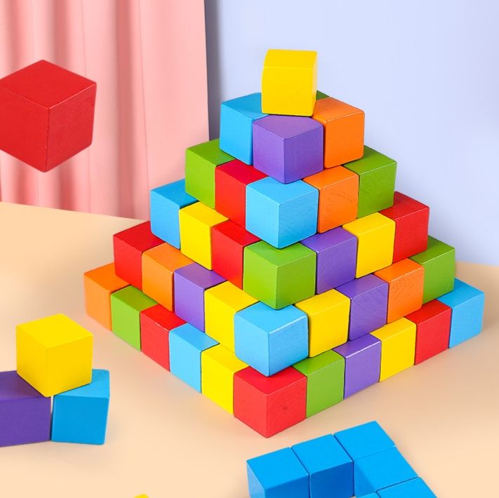 知育玩具 立体数学積み木セット