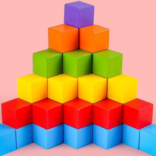 知育玩具 立体数学積み木セット