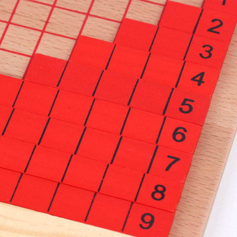 知育玩具 木製 モンテッソーリ 掛け算学習セット